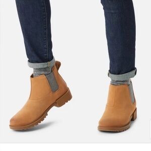 BRAND NEW. Women's SOREL Emelie™ II Chelsea Bootie Size 11 Brown Grey